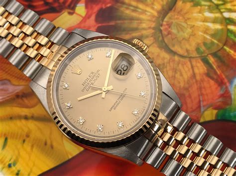 rolex stainless and gold datejust